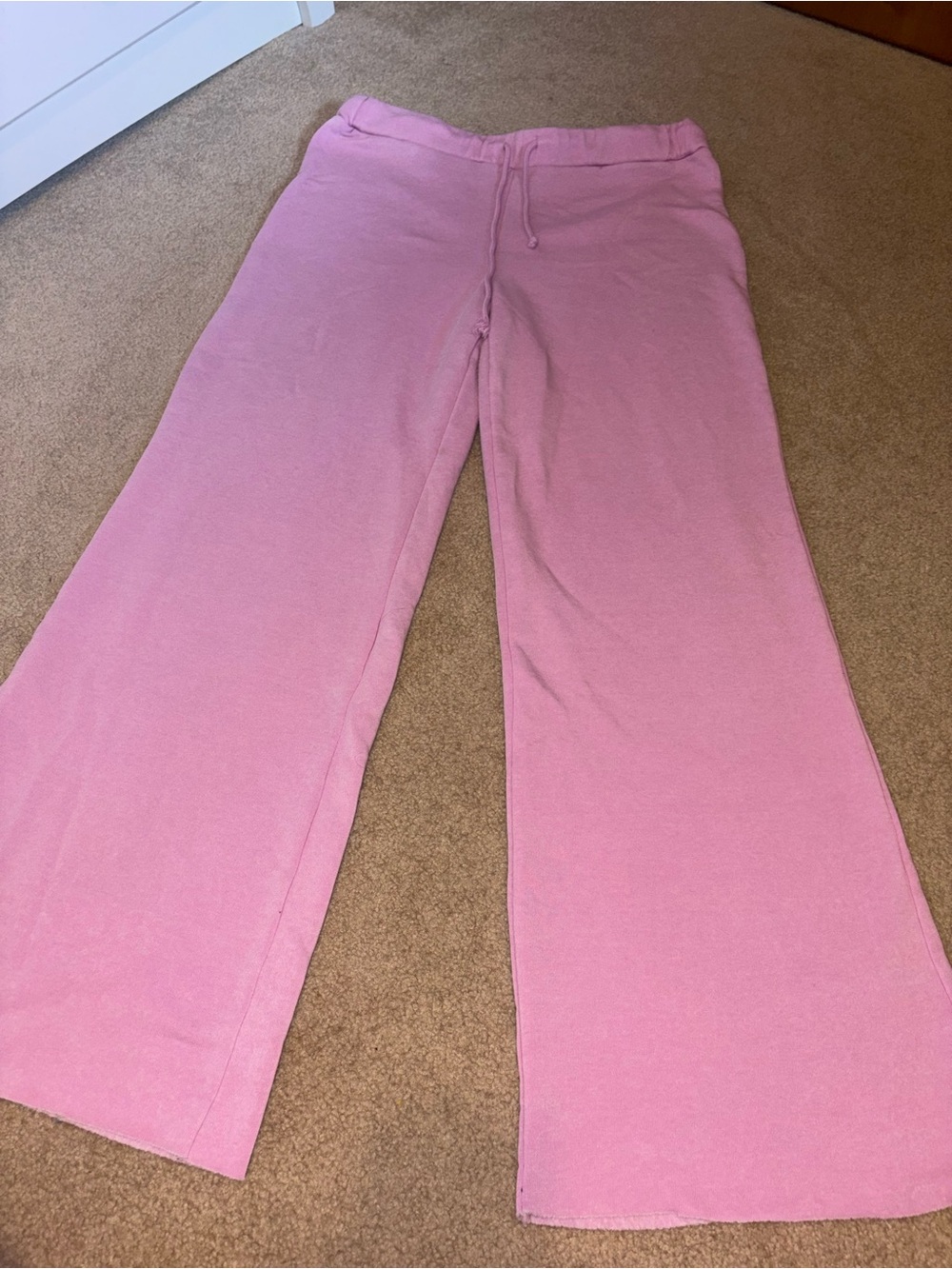 Double Zero Pink Wide-Leg Lounge Pants